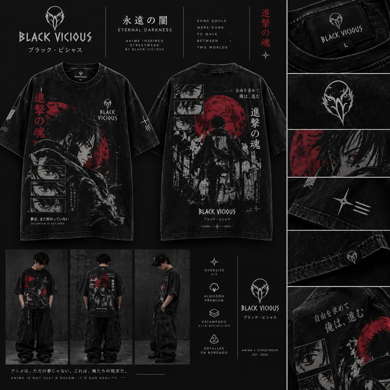 Camiseta Eternal Darkness Black Vicious